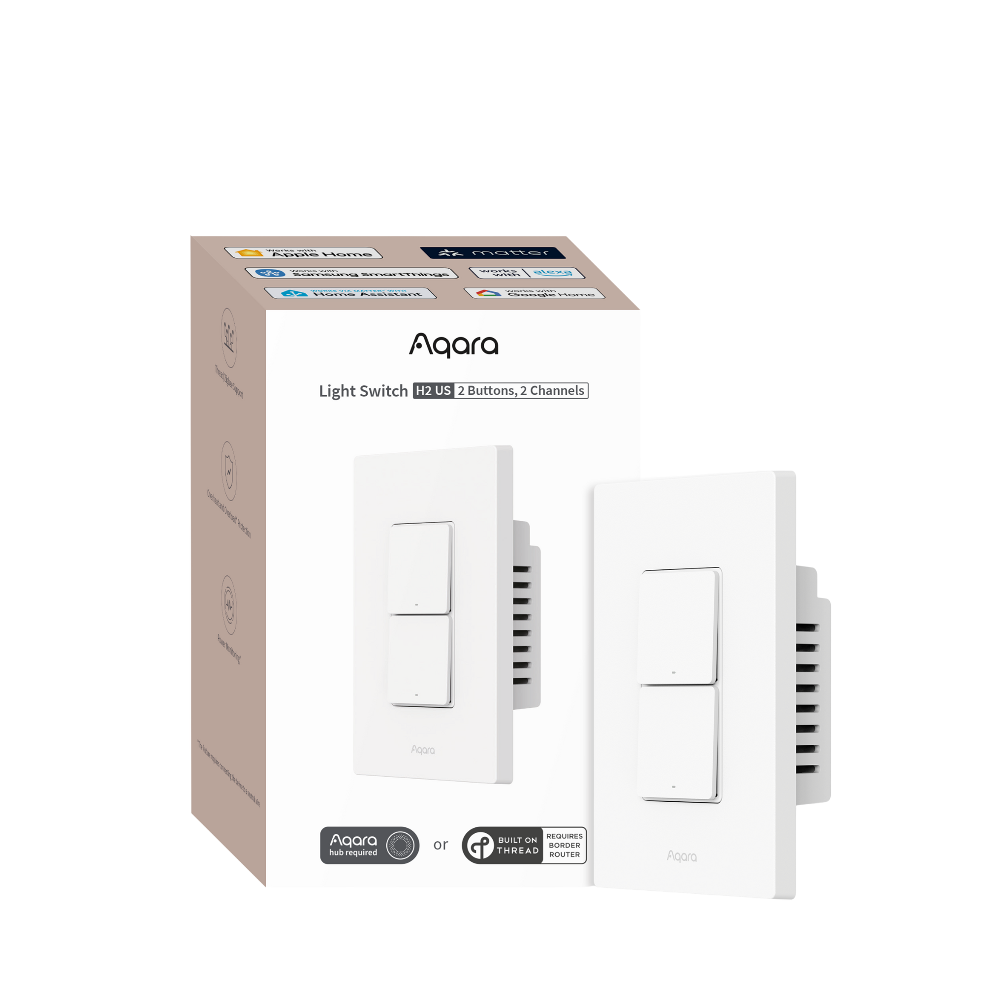 Light Switch H2 Vertical 2 Channel Box Art